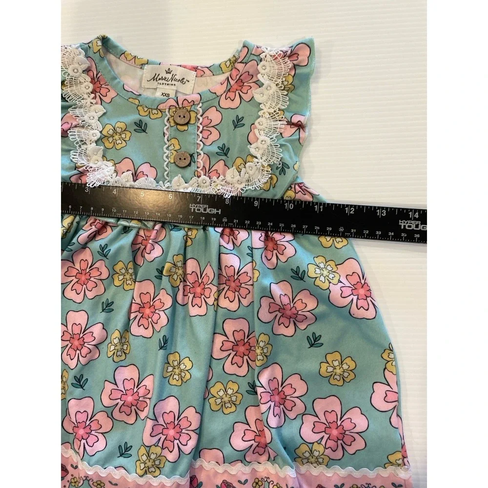 Marie Nicole Clothing XXS 12 18 Months Dress Baby Girl Lace Pink Long 12m 18m
